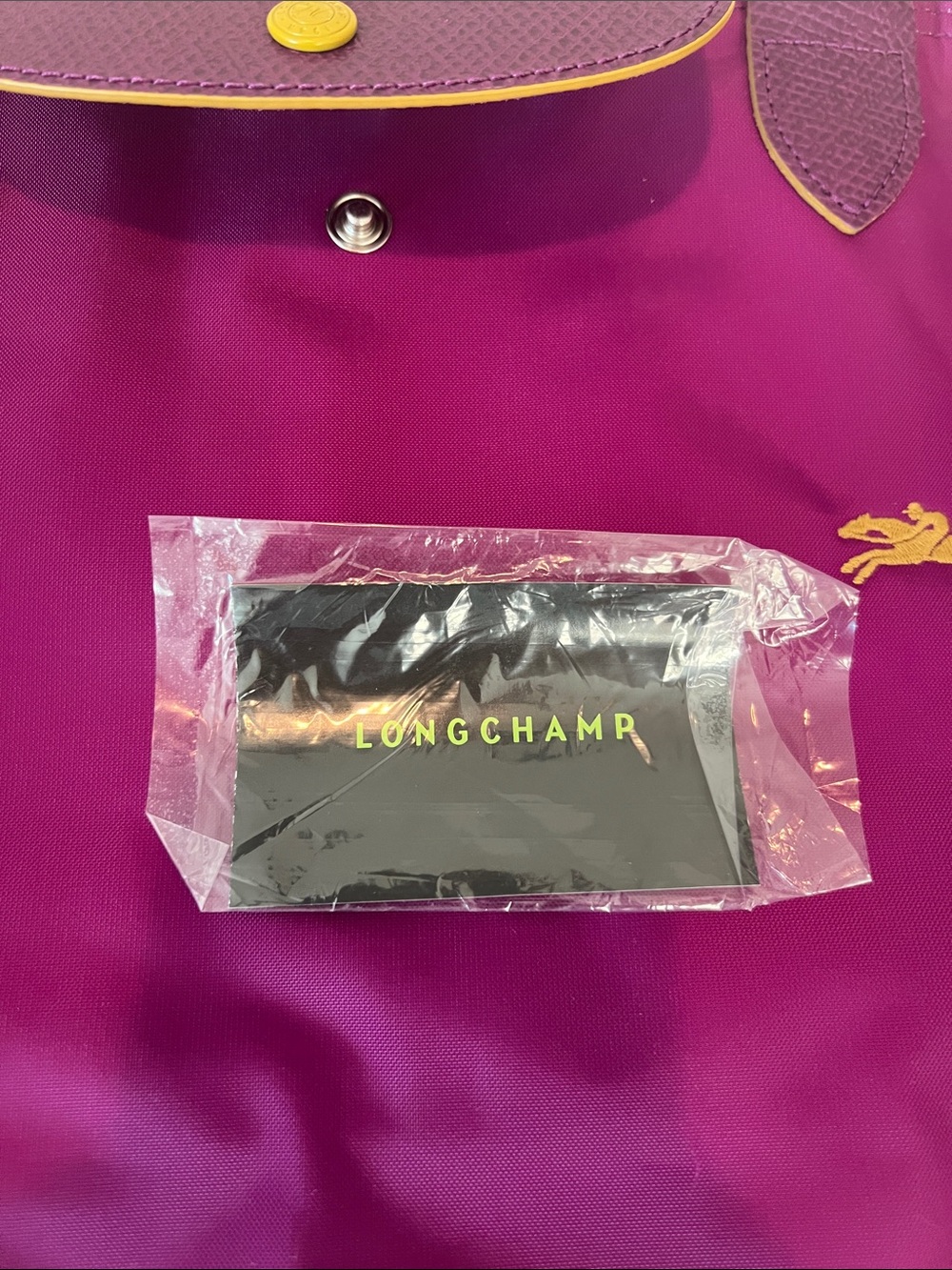 Longchamp Purple Nylon Le Pliage Tote Medium like New - Picture 8 of 8